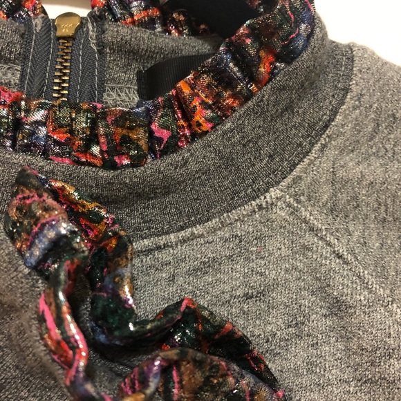 J Crew metallic trimmed sweatshirt - Picture 3 of 14